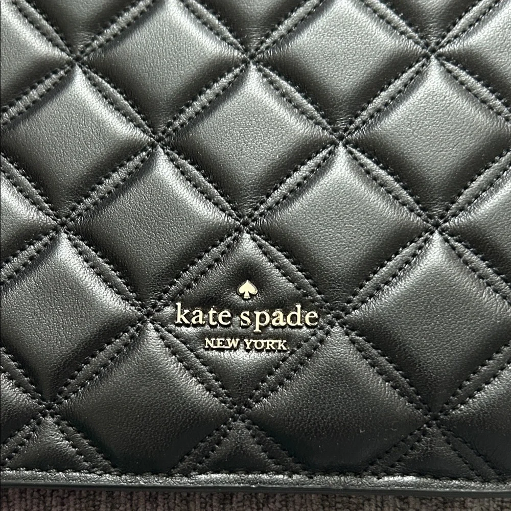 Kate Spade Black Quilted Pouch